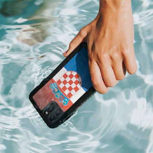 Croatia Flag Distressed iPhone 11 Pro Max Waterproof Case